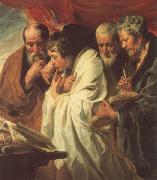 Jacob Jordaens The Four Evangelists oil painting on canvas
